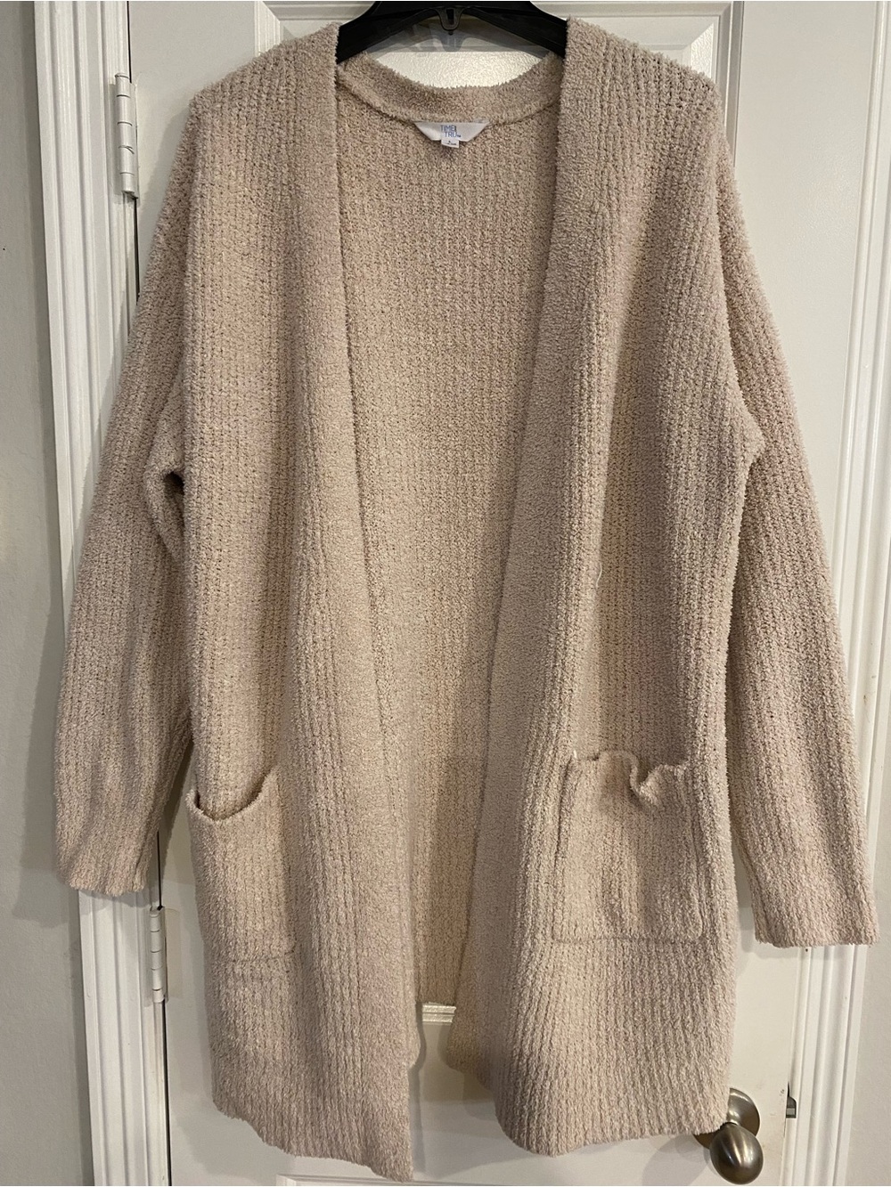 Cozy Open-Front Cream Women's Cardigan Sweater